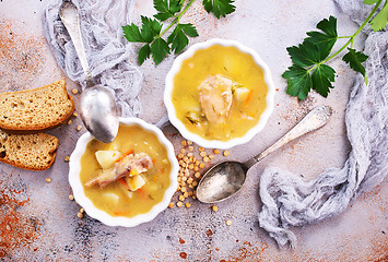Image showing pea soup