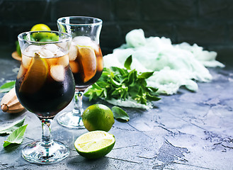 Image showing drink with limes