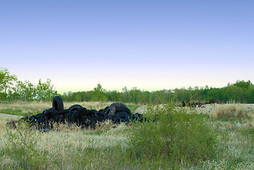 Image showing Pile of Tires
