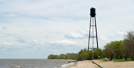 Image showing Beach Water Tower