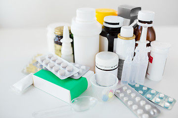 Image showing packs of different pills and medicine