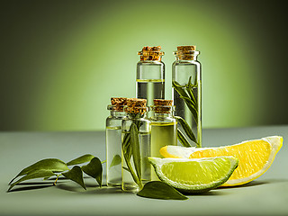 Image showing The essential oil of lime oil