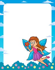 Image showing Happy fairy theme frame 1