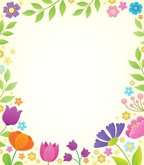 Image showing Flower topic background 1