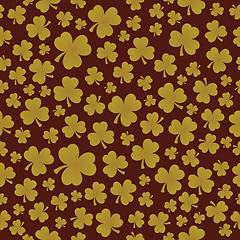 Image showing Three leaf clover seamless background 7