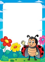 Image showing Ladybug theme frame 2