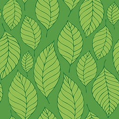 Image showing Leafy seamless background 8