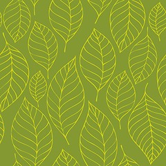 Image showing Leafy seamless background 6
