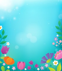 Image showing Flower topic background 2