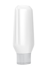 Image showing Blank white bottle for cosmetic products