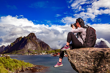 Image showing Nature photographer Norway Lofoten archipelago.
