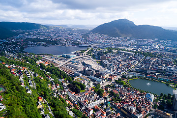Image showing Bergen is a city and municipality in Hordaland on the west coast