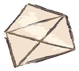 Image showing simple brown envelope sketch