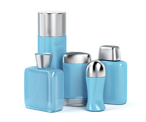 Image showing Men's cosmetic products on white background