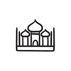 Image showing Mosque sketch icon.