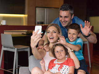 Image showing Family having fun at home