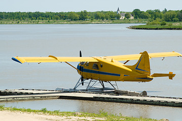 Image showing Yellow Seaplane