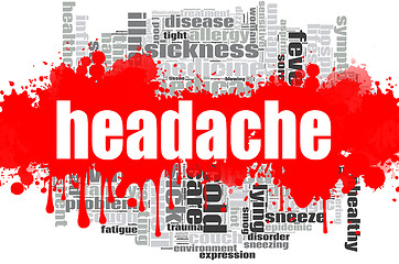 Image showing Headache word cloud design