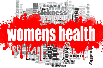 Image showing Womens health word cloud design