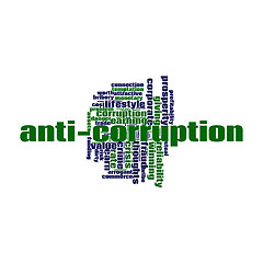 Image showing Anti-corruption word cloud