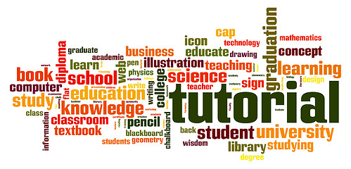 Image showing Tutorial word cloud