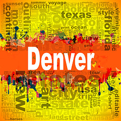 Image showing Denver word cloud design