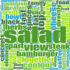 Image showing Salad word cloud