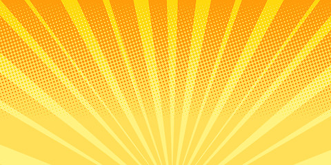 Image showing orange rays sunrise abstract background