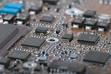 Image showing Circuit board closeup