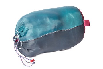 Image showing Sleeping bag packed