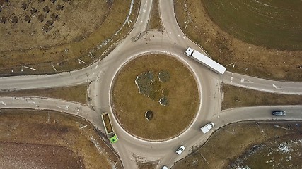 Image showing Roundabout from above