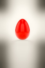 Image showing a red easter egg on white background