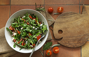 Image showing Salad arugula