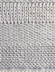 Image showing White wool knitted background