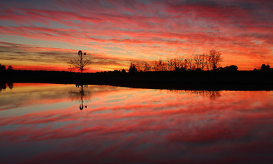 Image showing Stunning sunrise in rural Australia