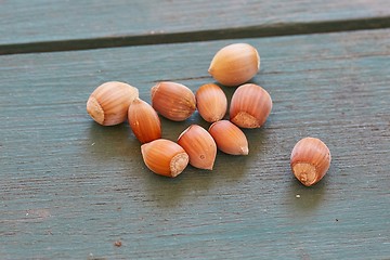 Image showing Hazelnut on a table