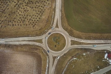 Image showing Roundabout from above