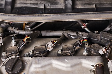 Image showing Car engine detail