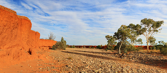 Image showing Dry river creek bed Central Australia