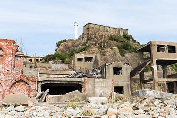 Image showing Abandoned island of Gunkanjima