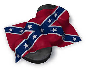 Image showing flag of the Confederate States of America and paragraph symbol - 3d illustration