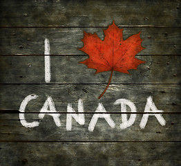 Image showing i love canada