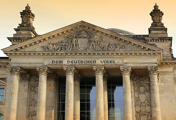 Image showing Reichstag building (Deutscher Bundestag), Berlin, Germany