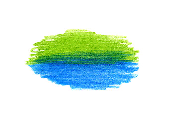 Image showing Abstract color hand drawn background for design