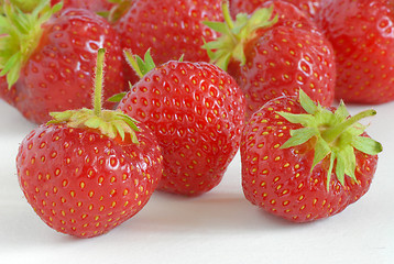 Image showing Red Strawberries