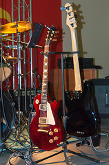 Image showing Two guitars