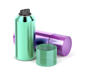 Image showing Aerosol spray cans