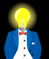 Image showing Light bulb instead of head