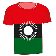 Image showing T-shirt flag Malavi