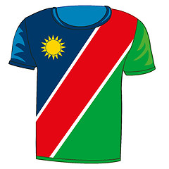 Image showing T-shirt flag Namibia